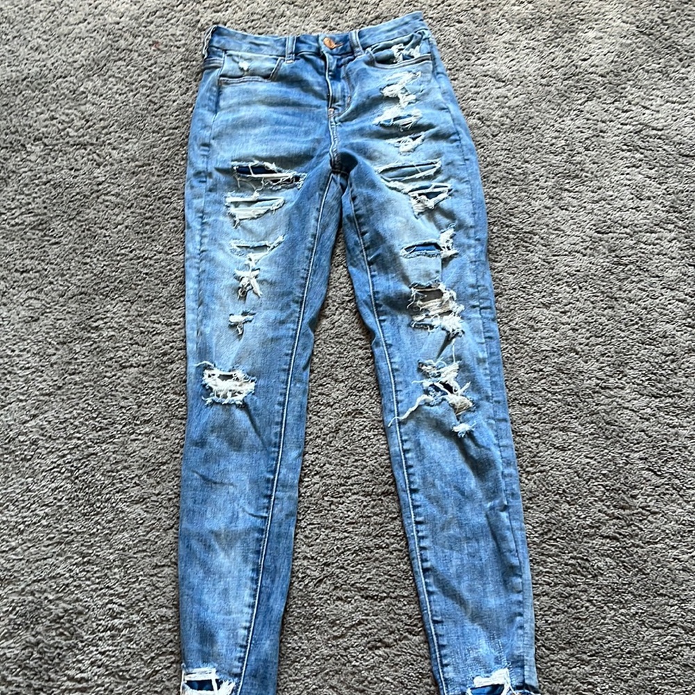 ripped jeans from american eagle